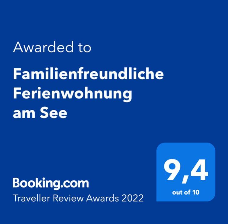 Sömmerda Familienfreundliche Ferienwohnung Am See المظهر الخارجي الصورة